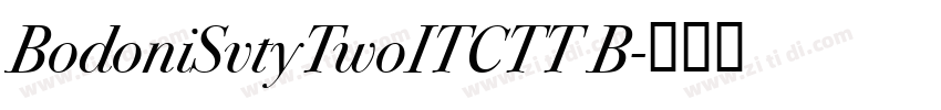 BodoniSvtyTwoITCTT B字体转换